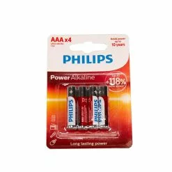 Batterij Philips AAA. 4 Dlg.*