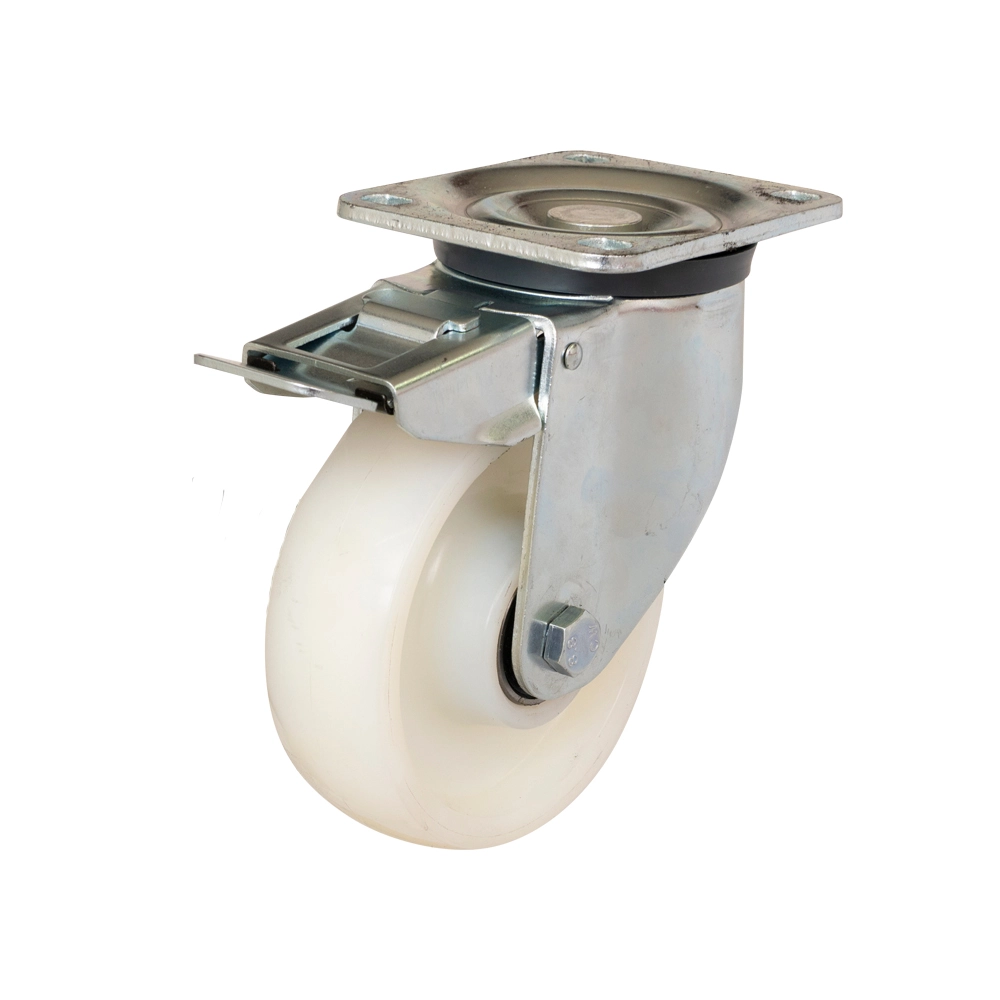 Zwenkwiel Met Rem 150 Mm Zwaarlast 700 Kg. 1 Zwenkwiel Met Rem 150 Mm Zwaarlast 700 Kg.